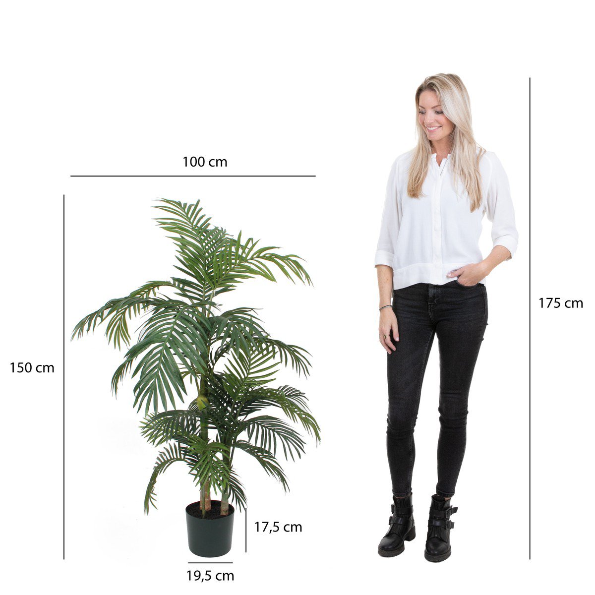 Kunstplant Areca Palm Groen