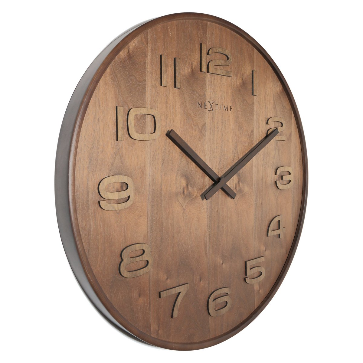 Wandklok - 35 Cm - Hout - 'Wood Wood Medium'