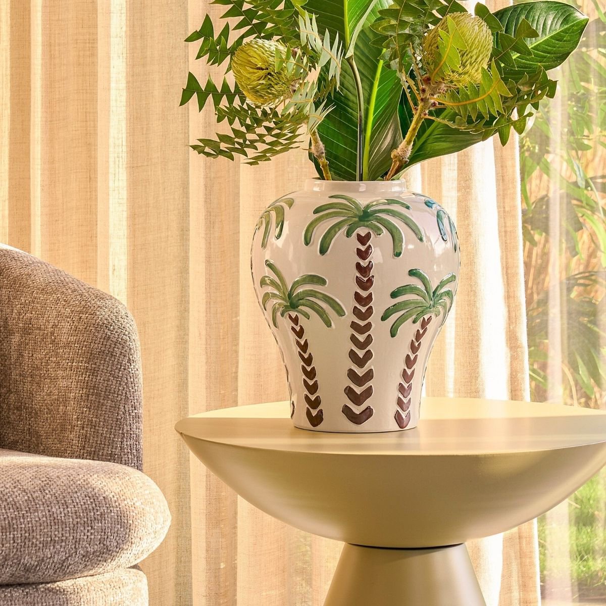 Bijzettafel Celise Beige