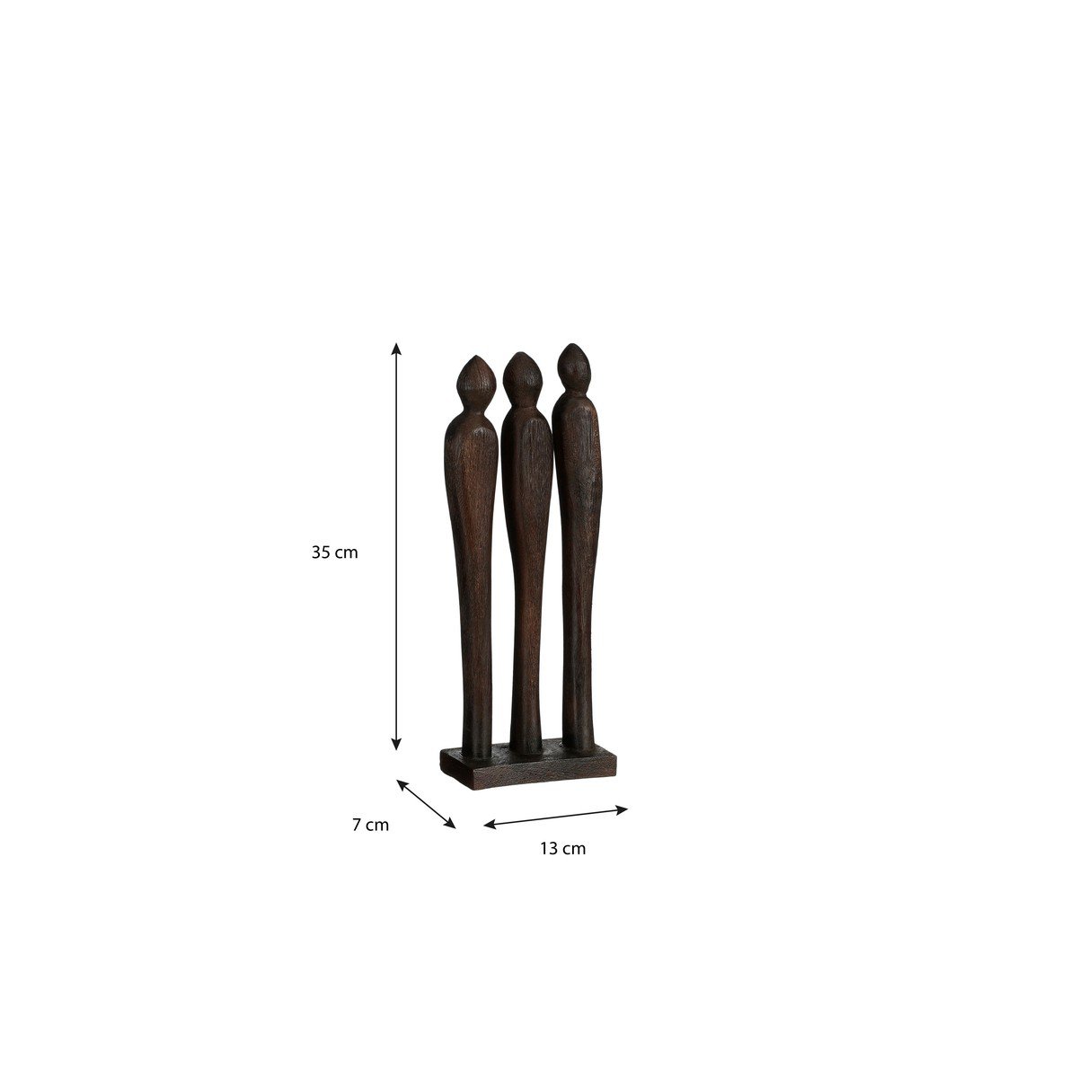 Decoratief Beeld Of Figuur Pegara Bruin