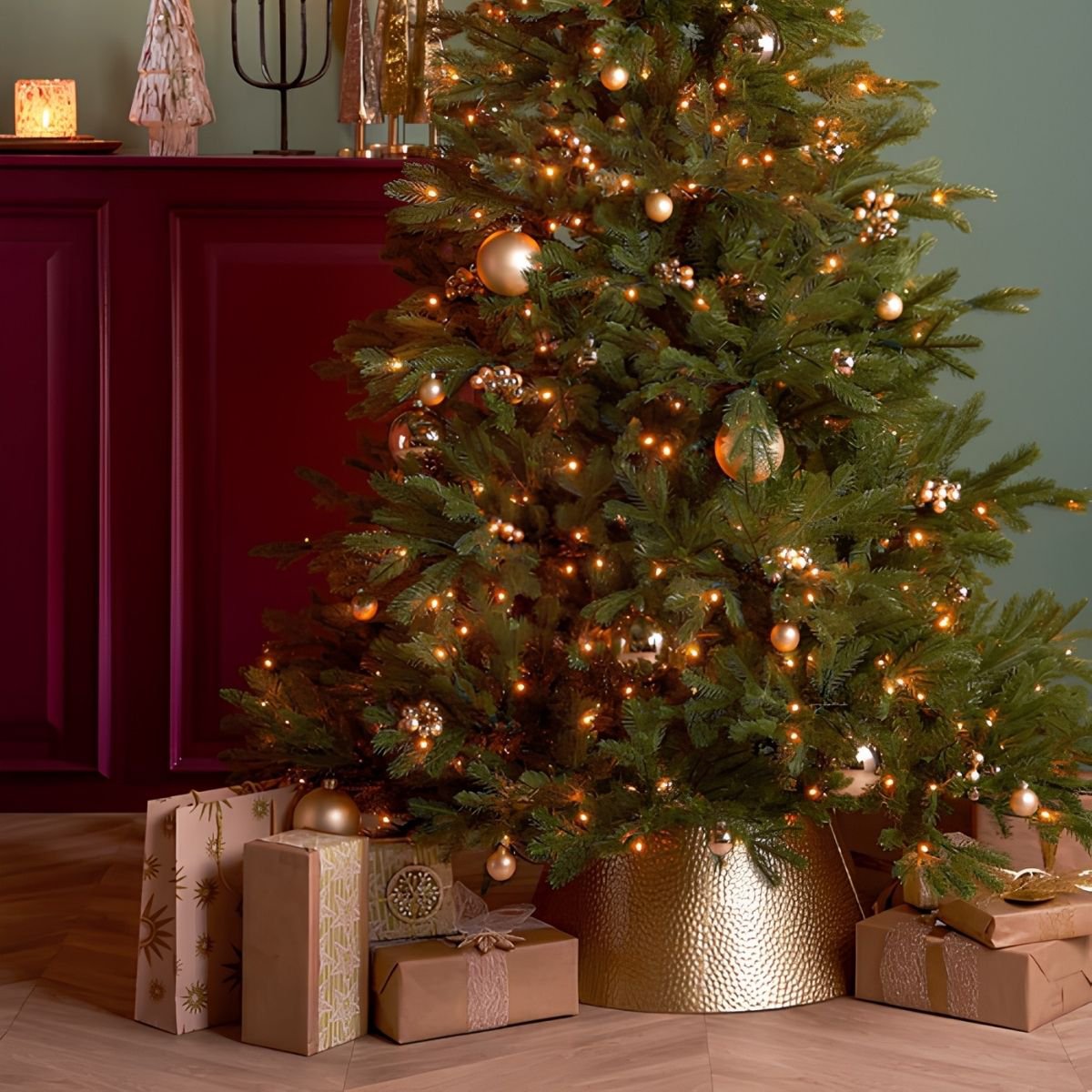 Kerstboomrok Goud