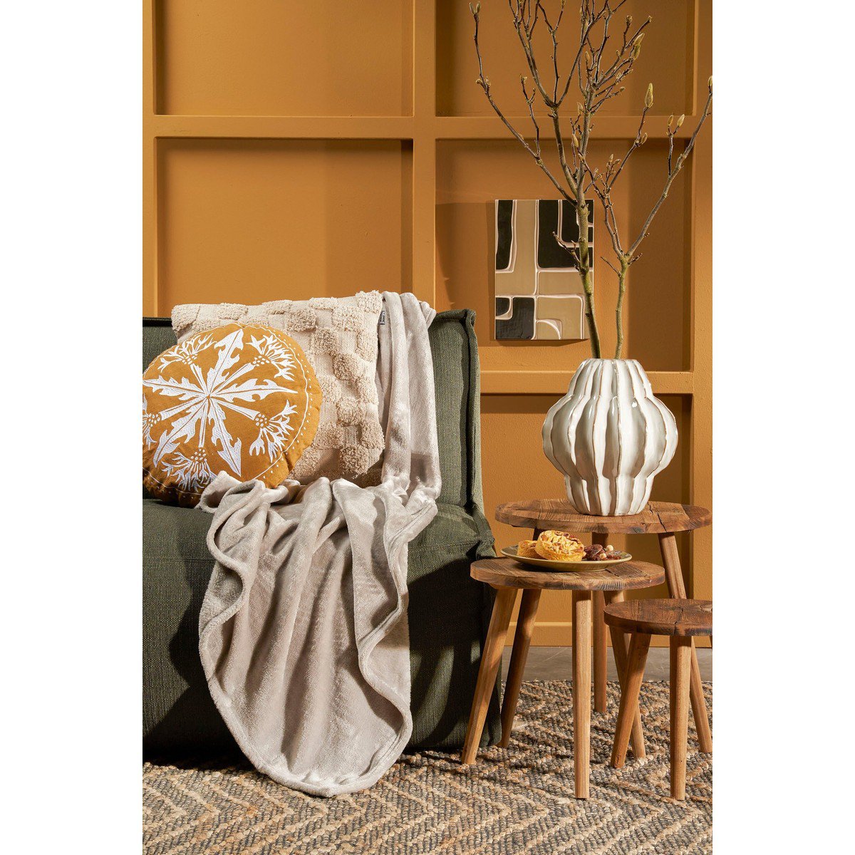 Plaid Mica Beige