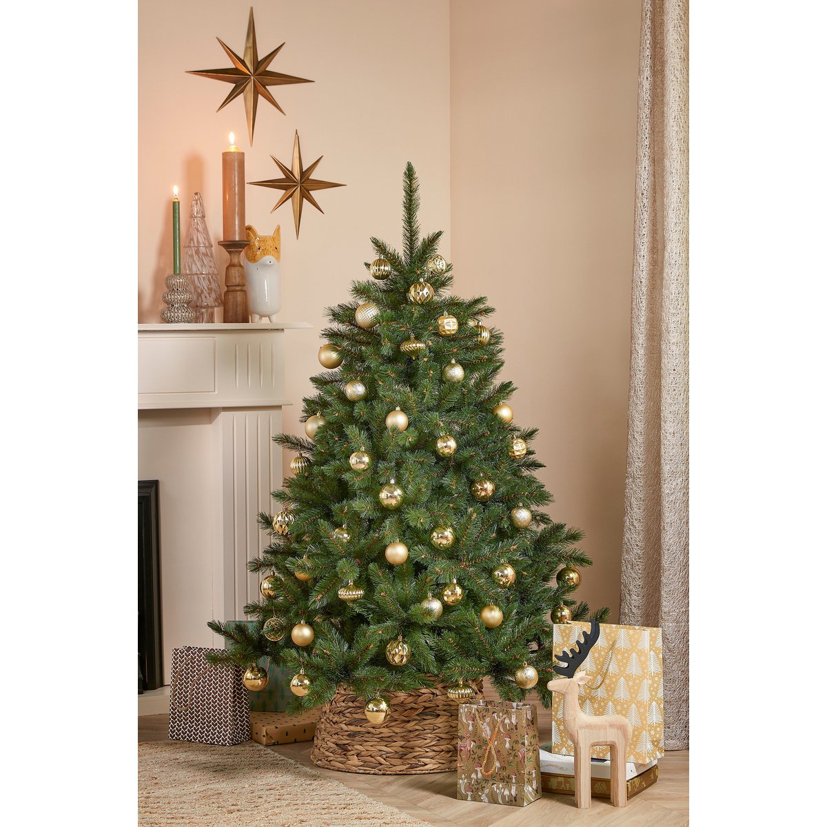 Kerstbal Unbreakable Baubles Goud