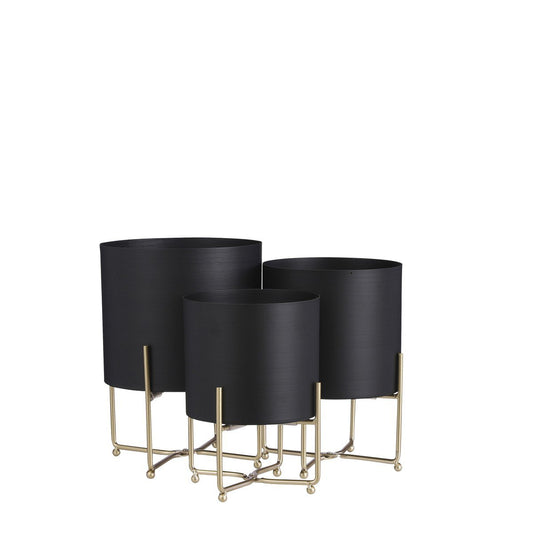 Bloempot Aries Zwart
