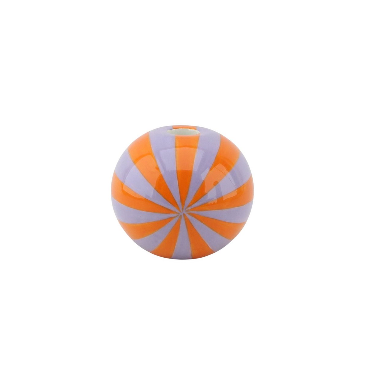 Kaarsenhouder -Swirl - Dolomite - Orange/Lilac - 7x7x7cm