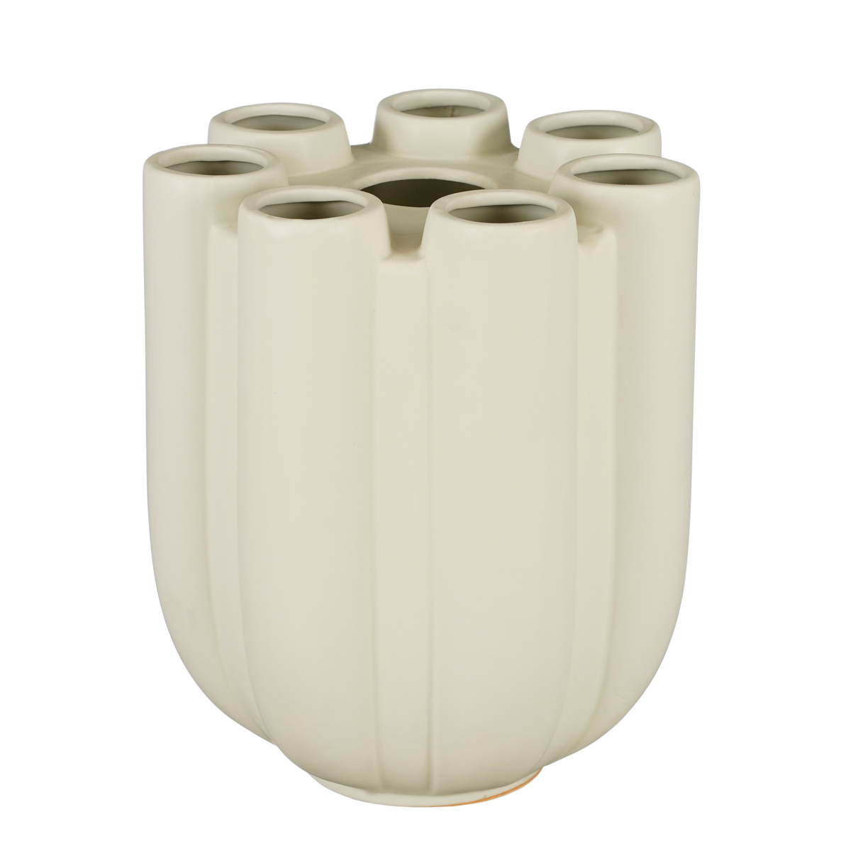 Minda Tulpenvaas - H34 x Ø28 cm - Keramiek - Taupe
