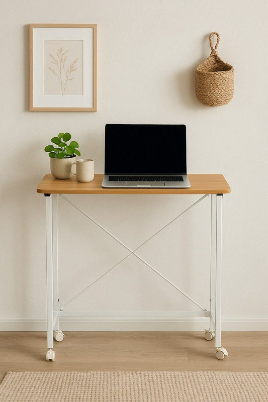 Ceruzo Wandtafel - 80X40X75 Cm - Inklapbaar Tafelblad - Wit