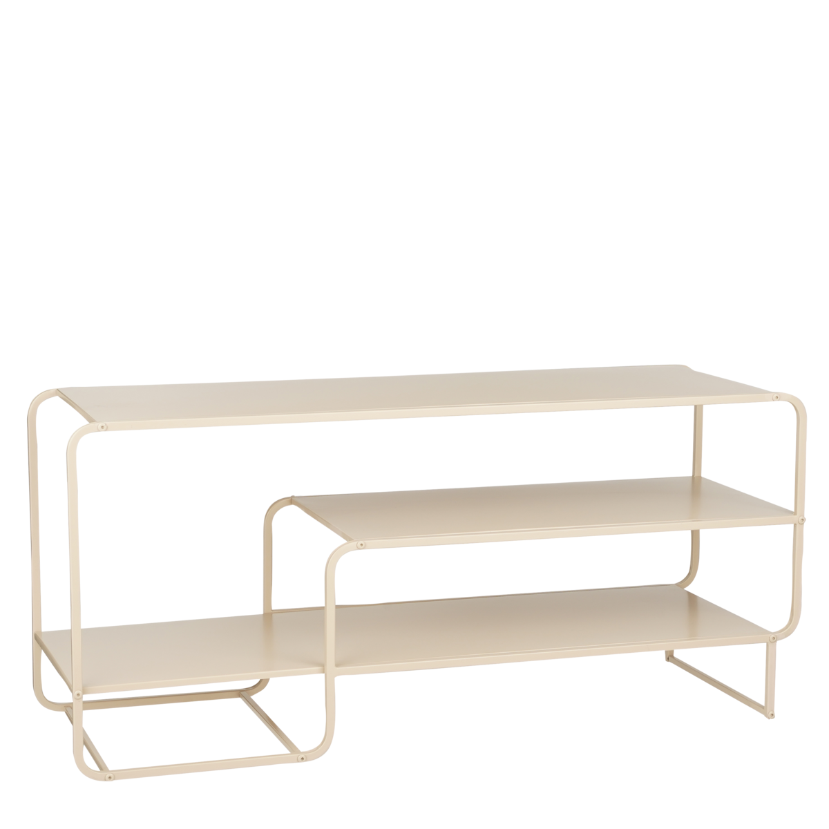 Jules Salontafel - L110 x B38 x H50 cm - Metaal - Lichtbruin