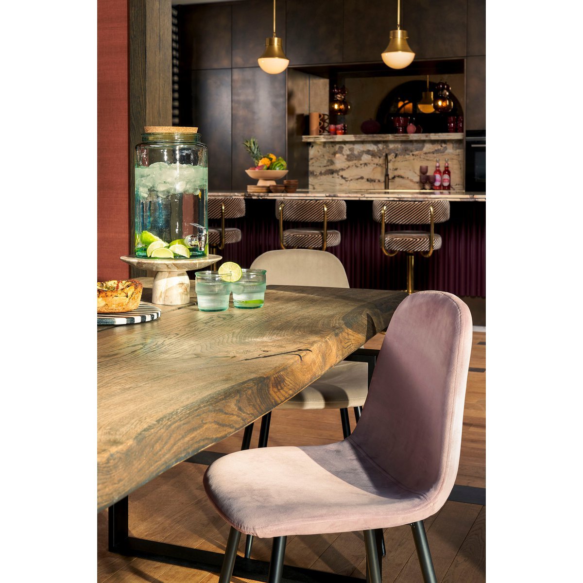 Drankdispenser met Kraantje - 6 liter - Gerecycled glas - Transparant