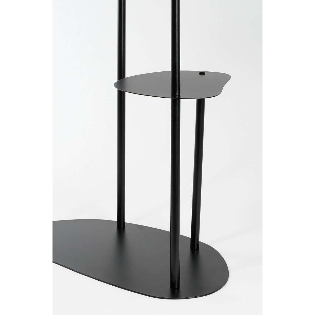 Fonda Plantentafel - L48 x B27 x H100 cm - Metaal - Zwart