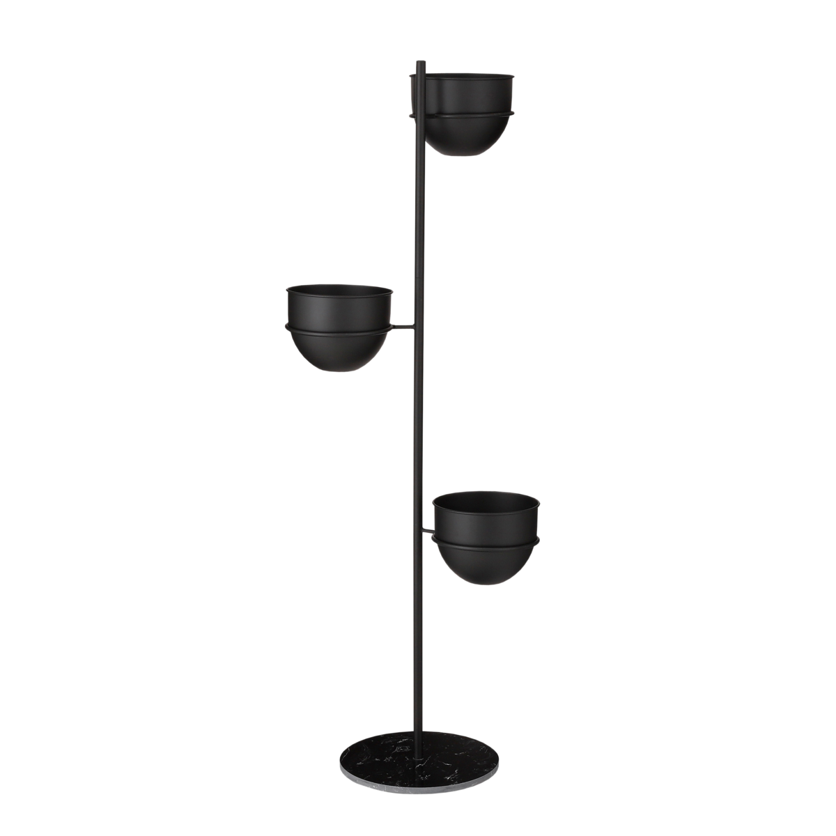 Plantenhouder - L40 x B33 x H140 cm - Zwart