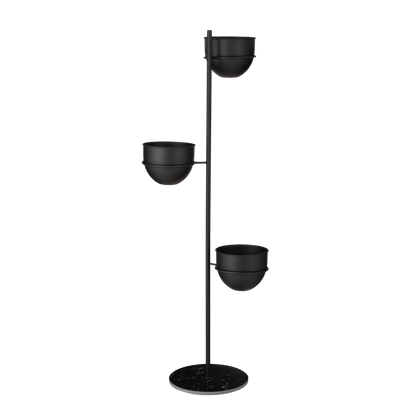 Plantenhouder - L40 x B33 x H140 cm - Zwart