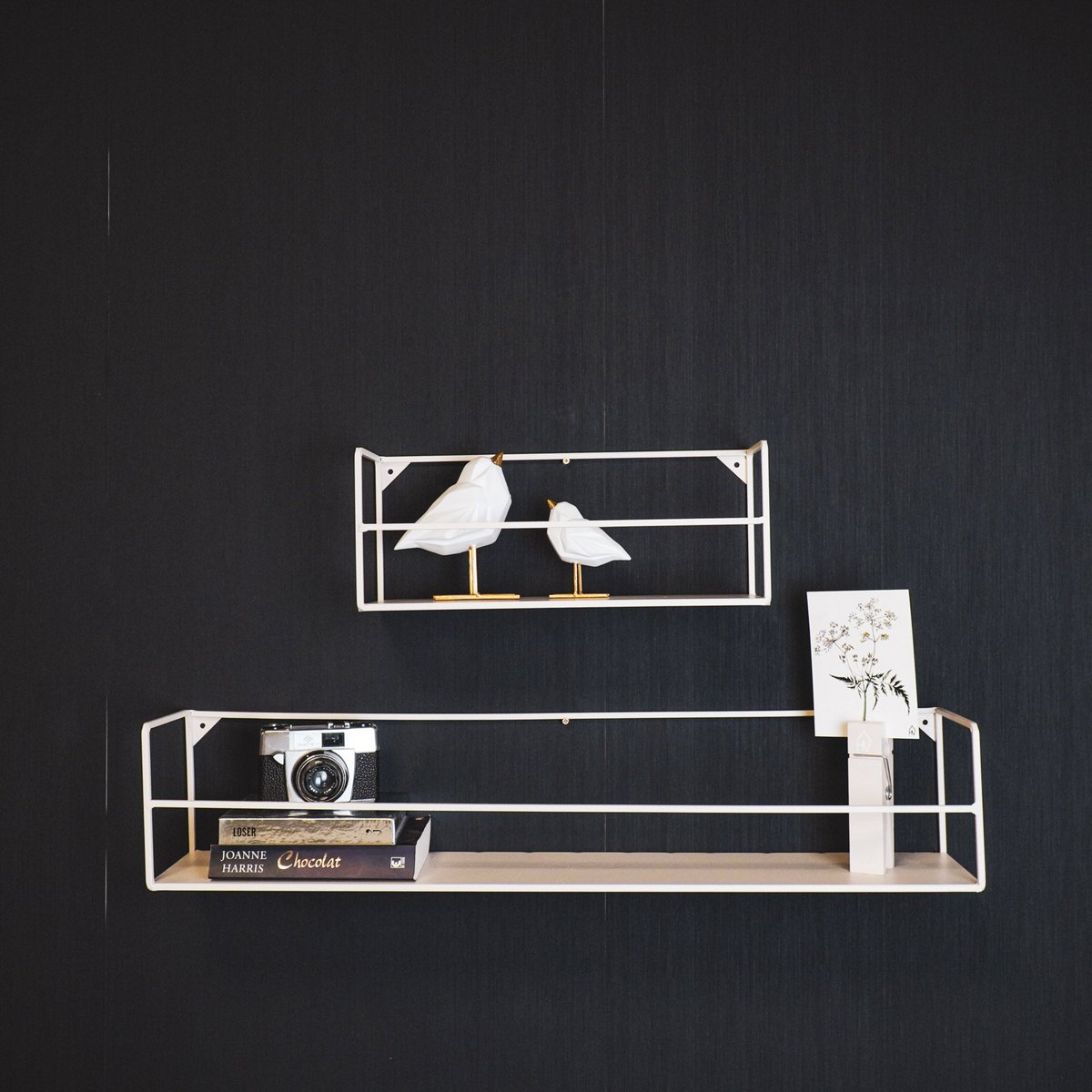 Wandplanken - Metaal - Zand - S2 - 40x14x16 | 80x14x16cm