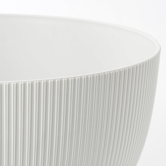 Doppio Bloempot op Poten - H21 x Ø40 cm - Gerecycled Plastic - FSC Mix - Wit