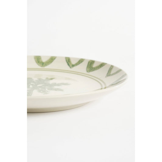 Clayton Dinerbord - Set van 4 - H3 x Ø25 cm - Steengoed - Groen, Blauw, Geel, Lila