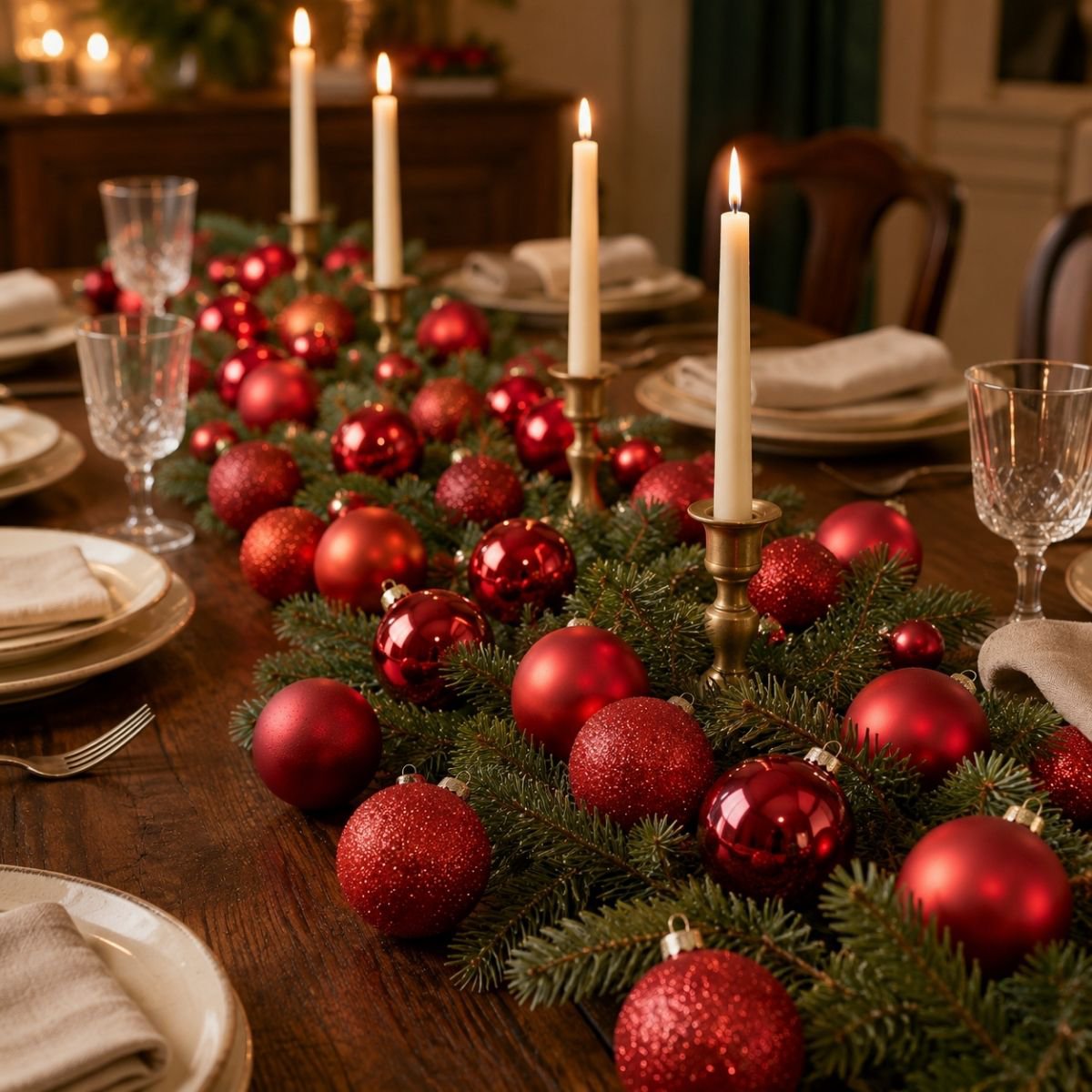Kerstbal Glass Baubles Rood