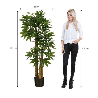Kunstplant Pachira Groen