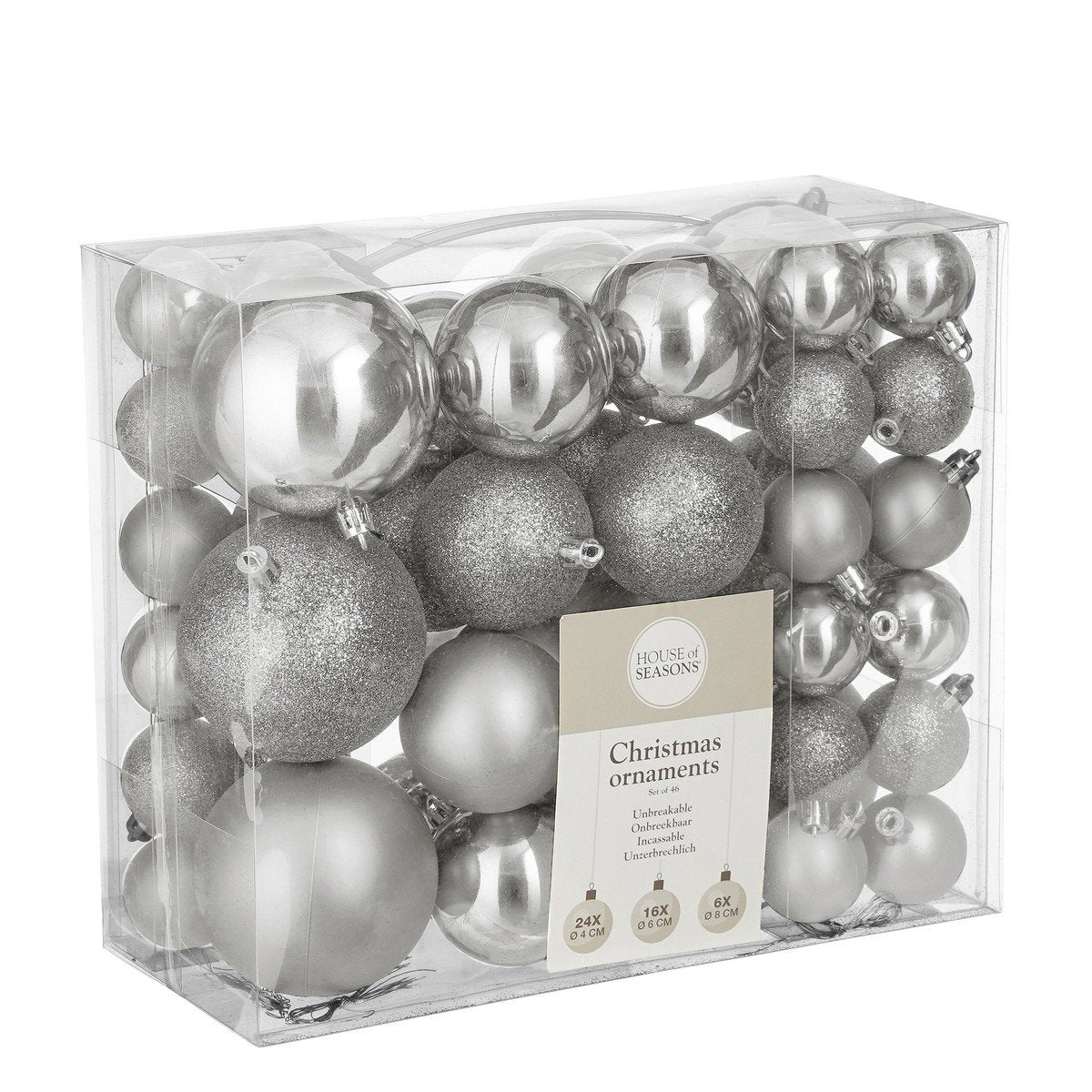Kerstbal  Zilver