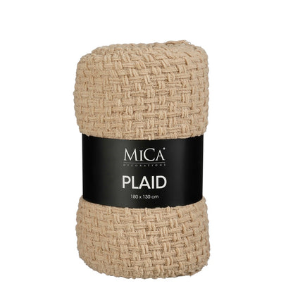 Plaid Cosenza Beige