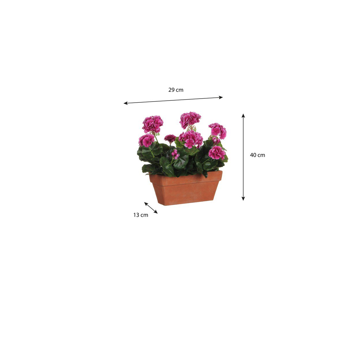 Kunstplant Geranium Roze