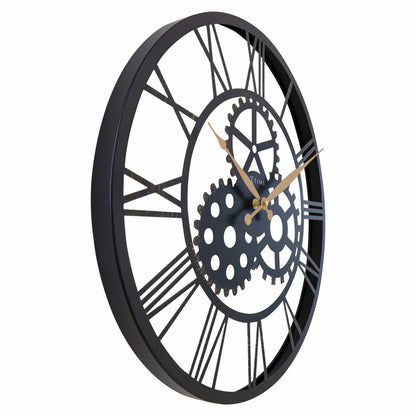 Romeinse Wandklok - 50Cm - Stil - Groot - Metaal - "Birmingham"