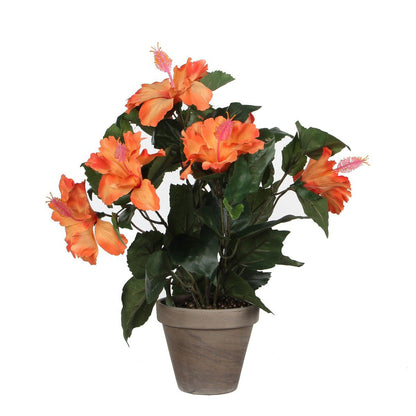 Kunstplant Hibiscus Oranje