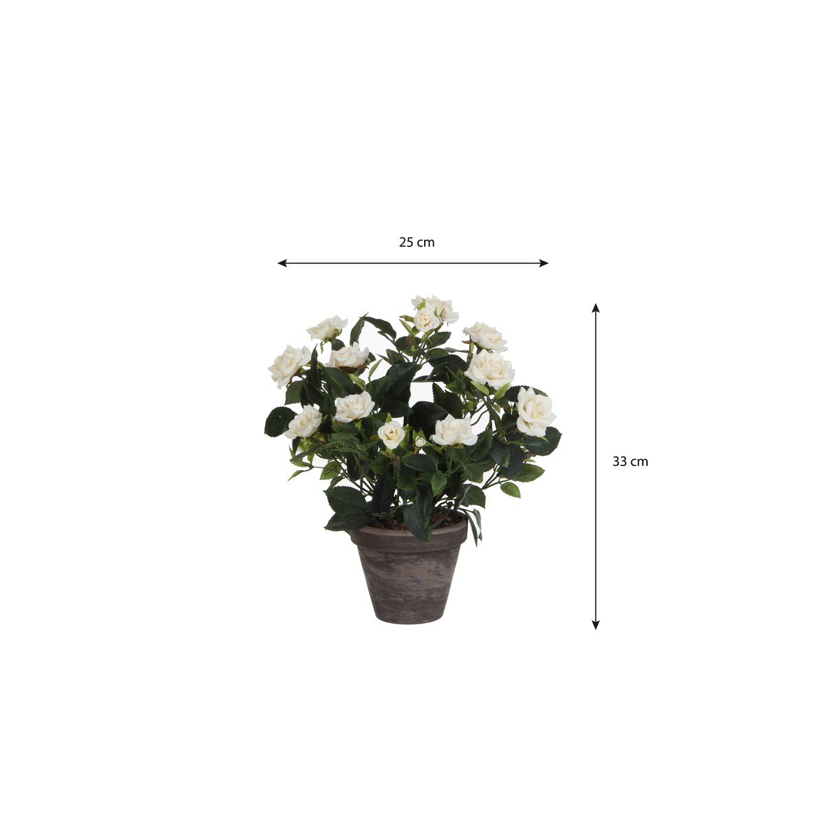 Kunstplant Rosebush Wit