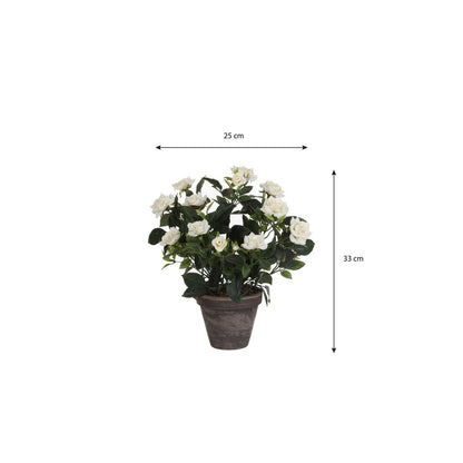 Kunstplant Rosebush Wit