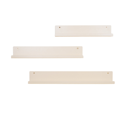 Wandplank - Metaal - Beige - Set Van 3 - 40/50/60Cm