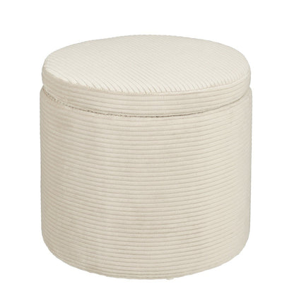 Poef Pouffe Gebroken Wit