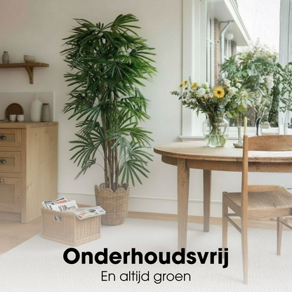 Kunstplant Raphis Palm Groen