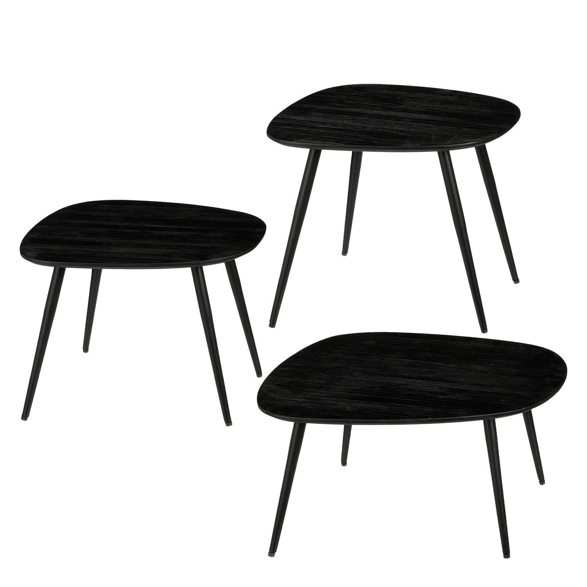 Bijzettafel Jailey Zwart