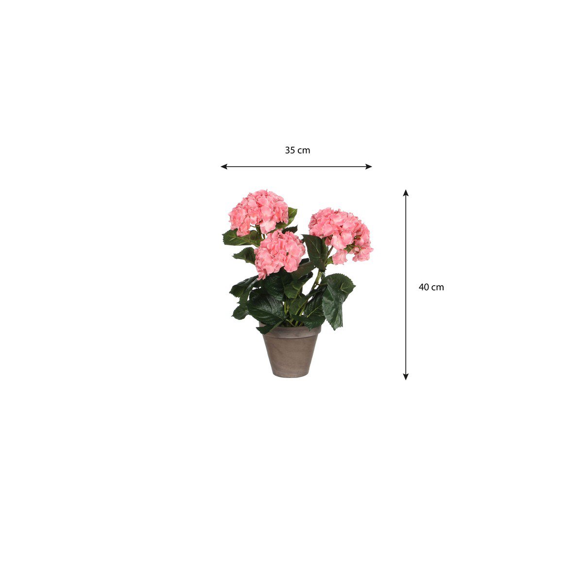 Kunstplant Hydrangea Roze