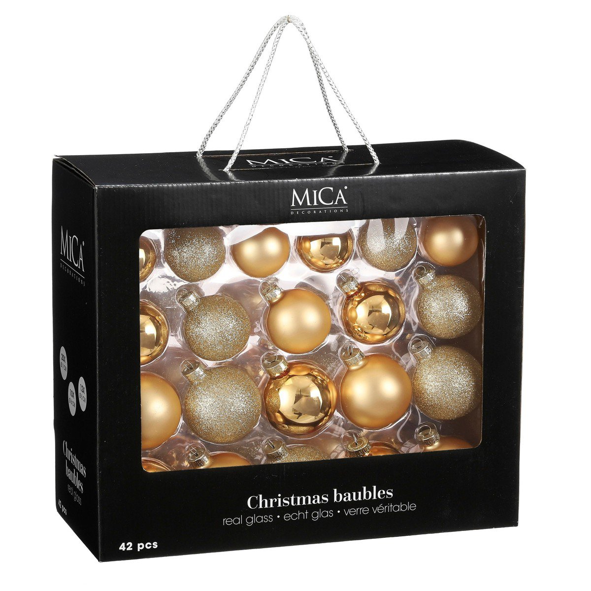 Kerstbal Glass Baubles Goud