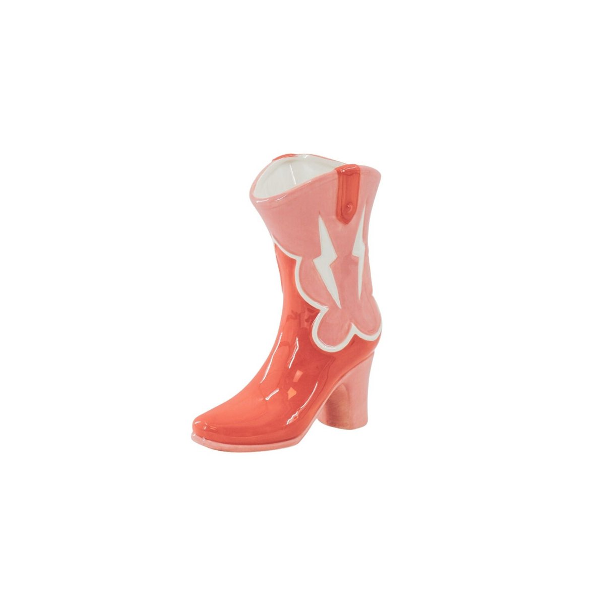 Flower Vase- Boot Vase- Keramiek- Roze/ Oranje-16,5X10.5X26,5 Cm
