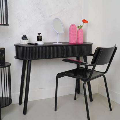 Bijzettafel - Zwart - Mdf - 100X33X76Cm