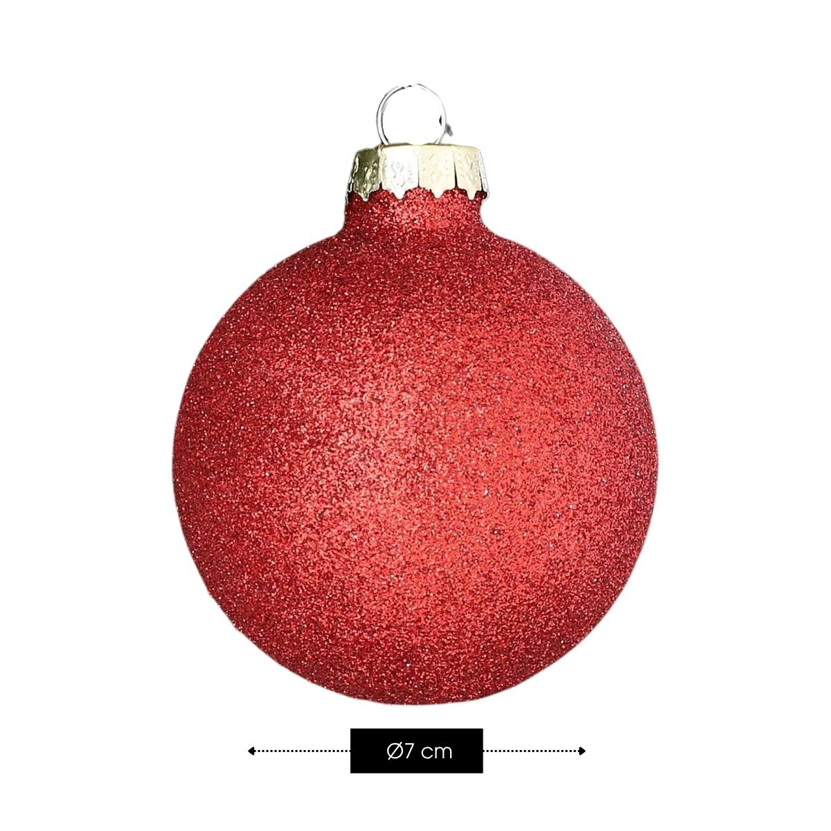 Kerstbal Glass Baubles Rood