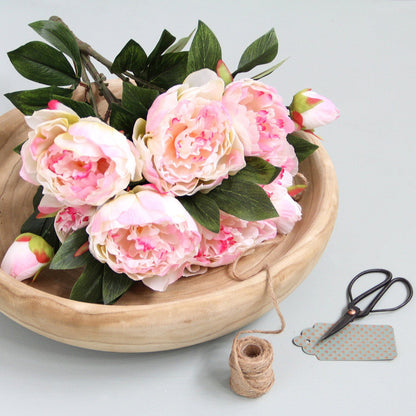 Kunstbloem Peony Lichtroze