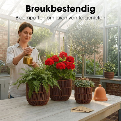 Bloempot Buiten Peta Donkerbruin