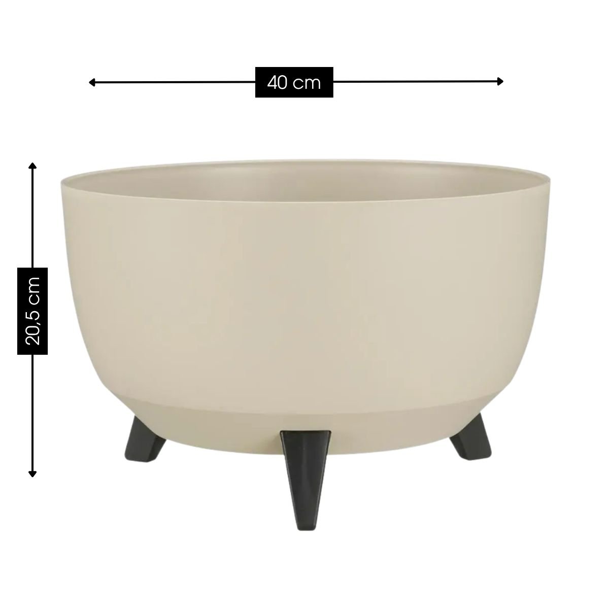 Plantenbak Doppio Beige