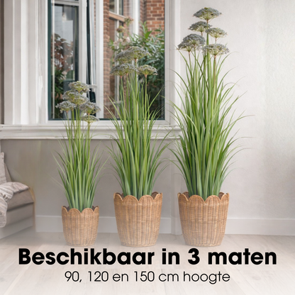 Kunstplant Siergras Paars