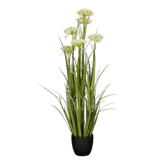Kunstplant Siergras Wit