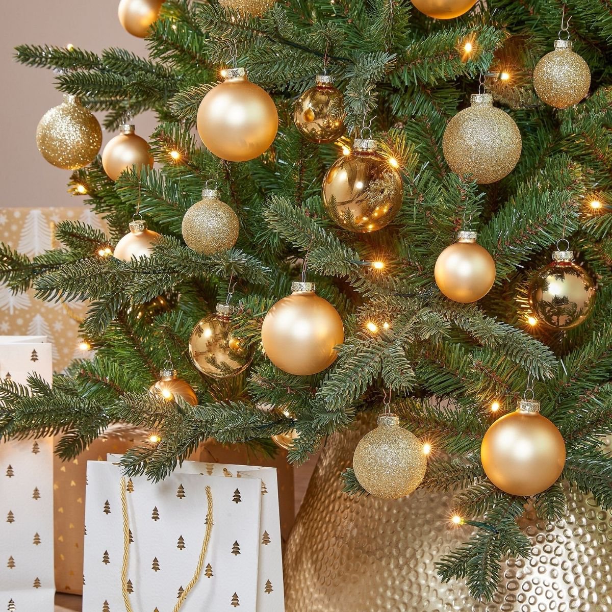 Kerstbal Glass Baubles Goud