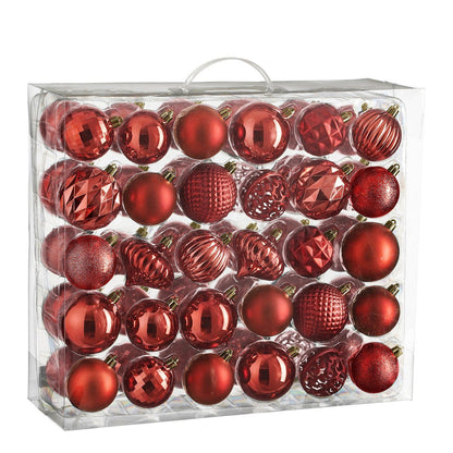 Kerstbal Unbreakable Baubles Rood
