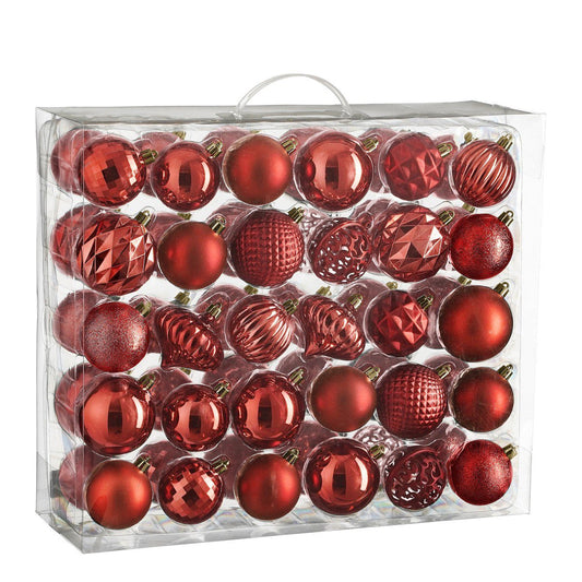 Kerstbal Unbreakable Baubles Rood