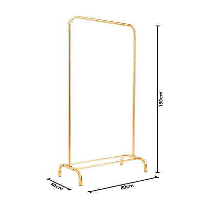 Gouden Kledingrek – Metalen Kledingrek – 80X40X150 Cm