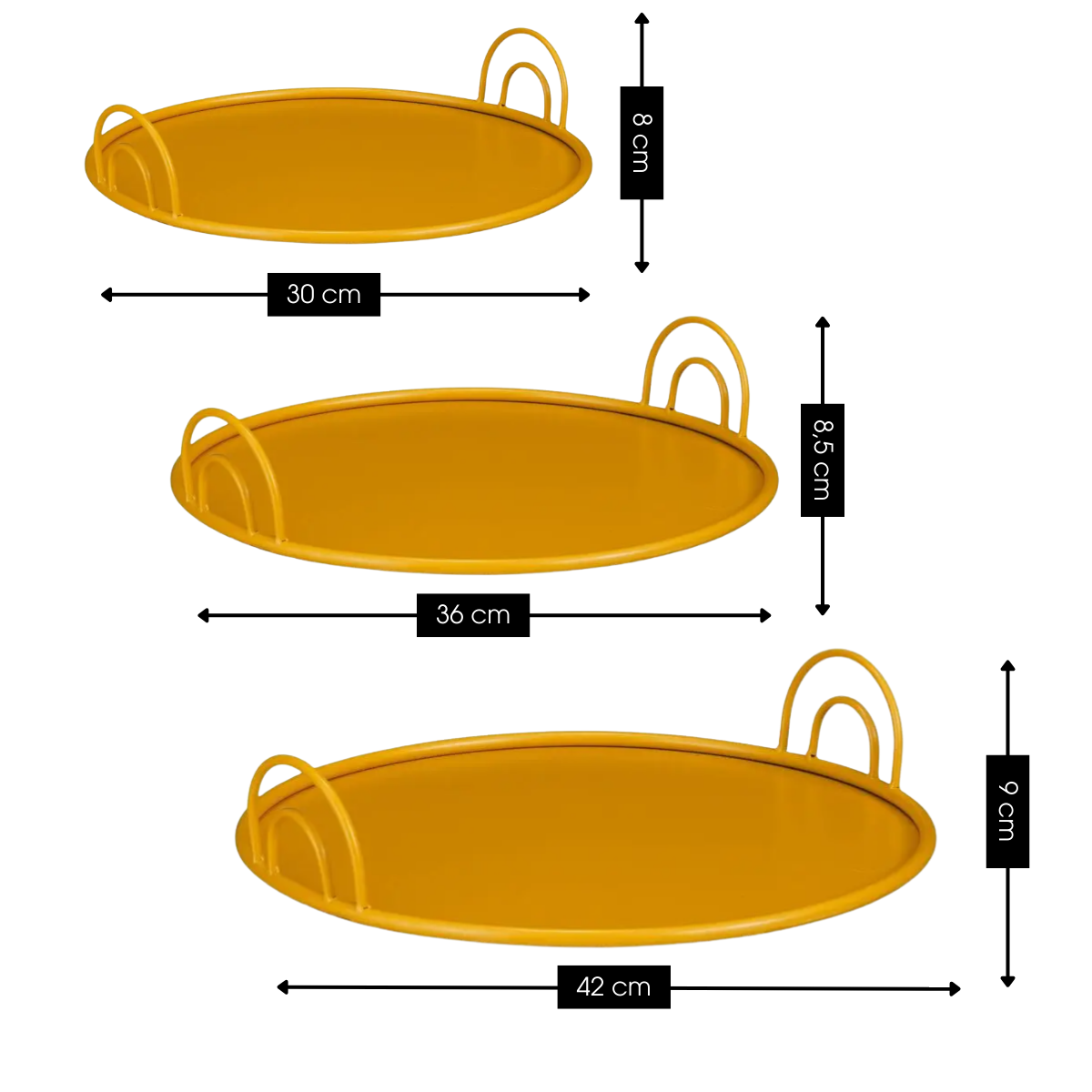 Dienblad Geel Geel