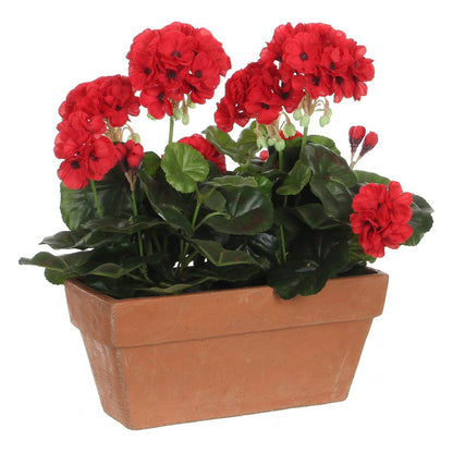 Kunstplant Geranium Rood