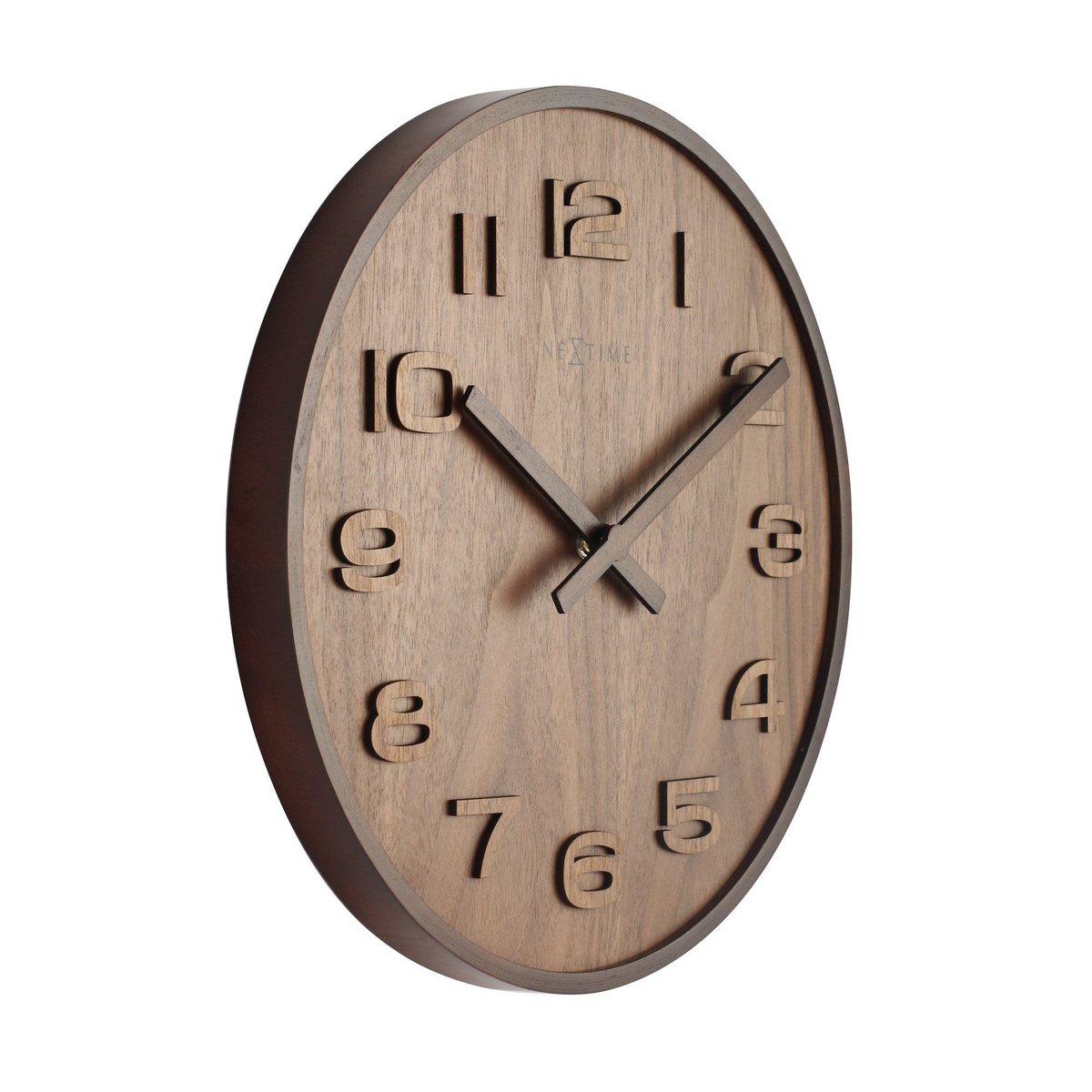 Wandklok - 35 Cm - Hout - 'Wood Wood Medium'