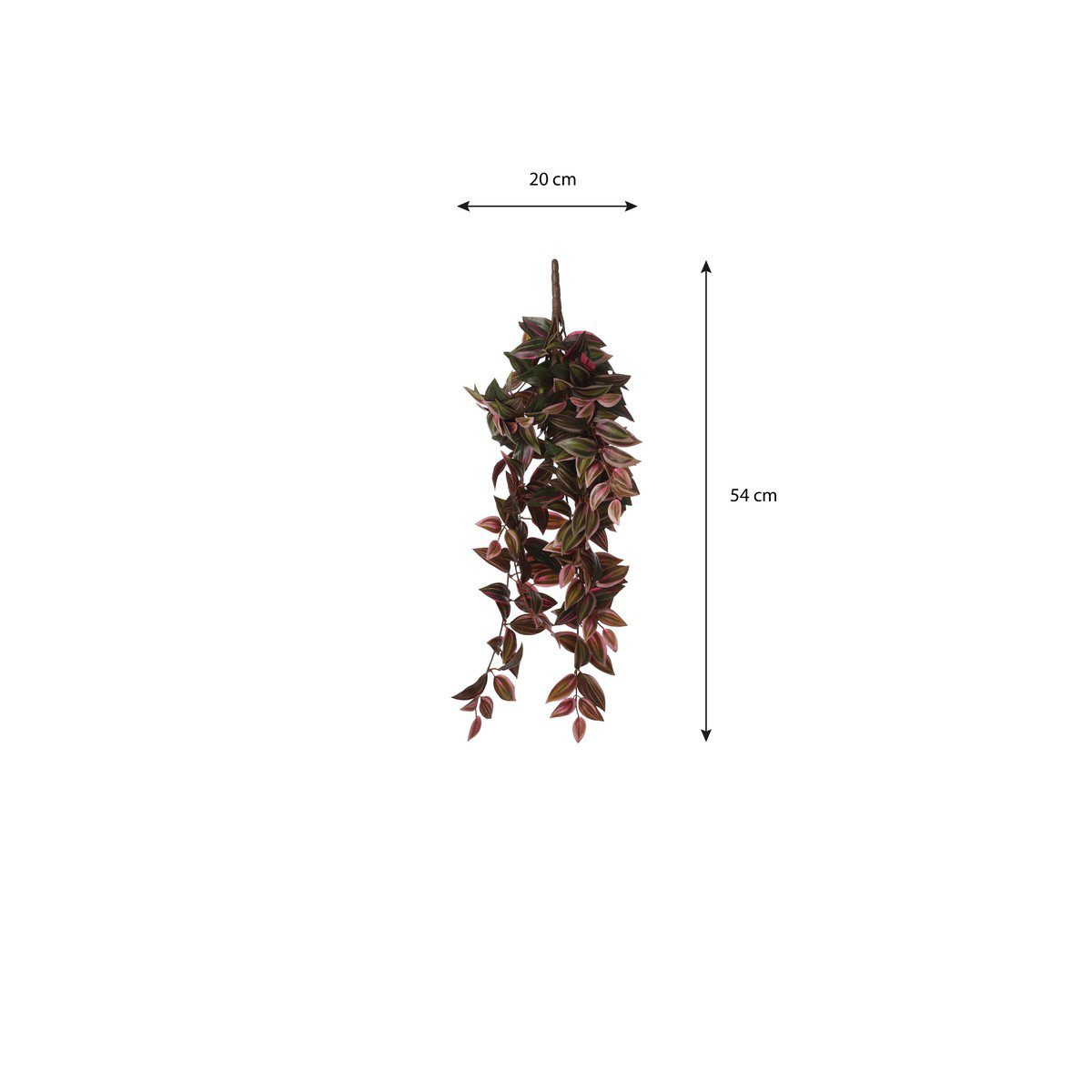 Kunstplant Tradescantia Donkerrood